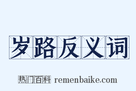 岁路反义词是什么意思的图片